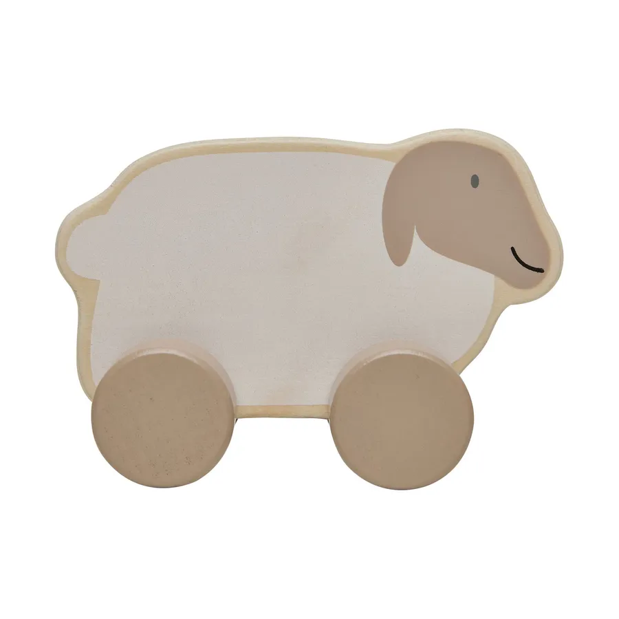 Jollein Farm Houten Speelgoedauto - Lamb