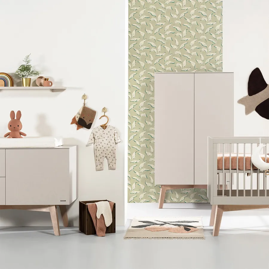 Kidsmill Sixties Babykamer Oatmeal / Eiken