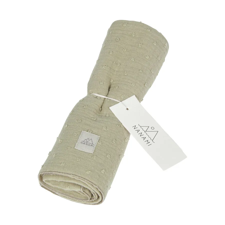 Nanami Hydrofiel Doek– Woven Dot – Eucalyptus