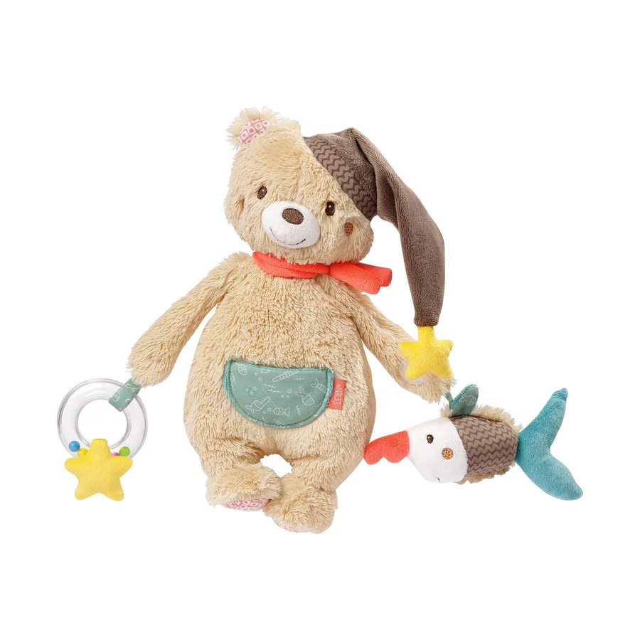 Fehn Activity Knuffelbeer - Bruno - Beige