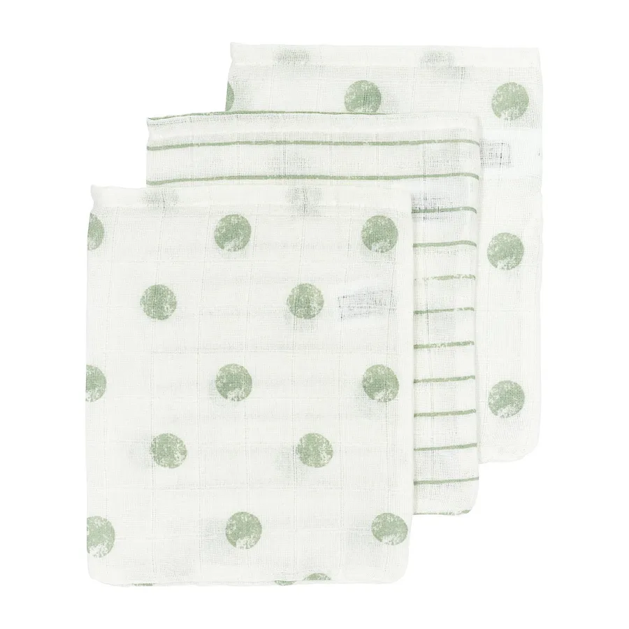Meyco Washandjes - Dot Stripes - 3 Stuks