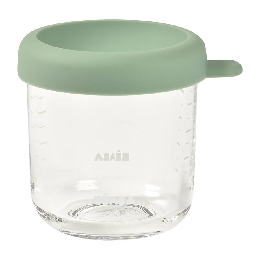 Beaba Glazen Bewaarpotje – 250 ml – Groen   