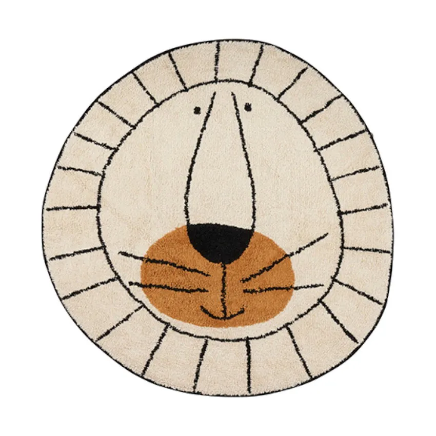 Tapis Petit Lion Vloerkleed Natural 100 x 100 cm