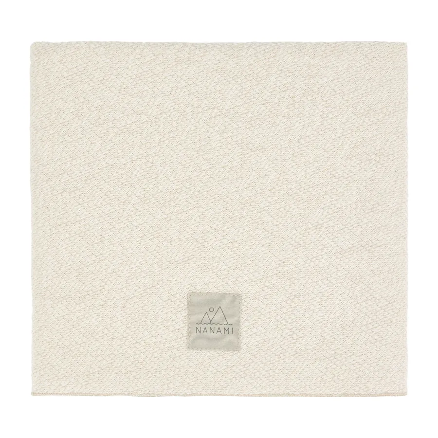 Nanami Knitlook Wiegdeken - Naturel
