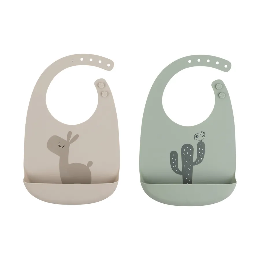 Done By Deer Lalee Slab Sand/Green 2 Stuks