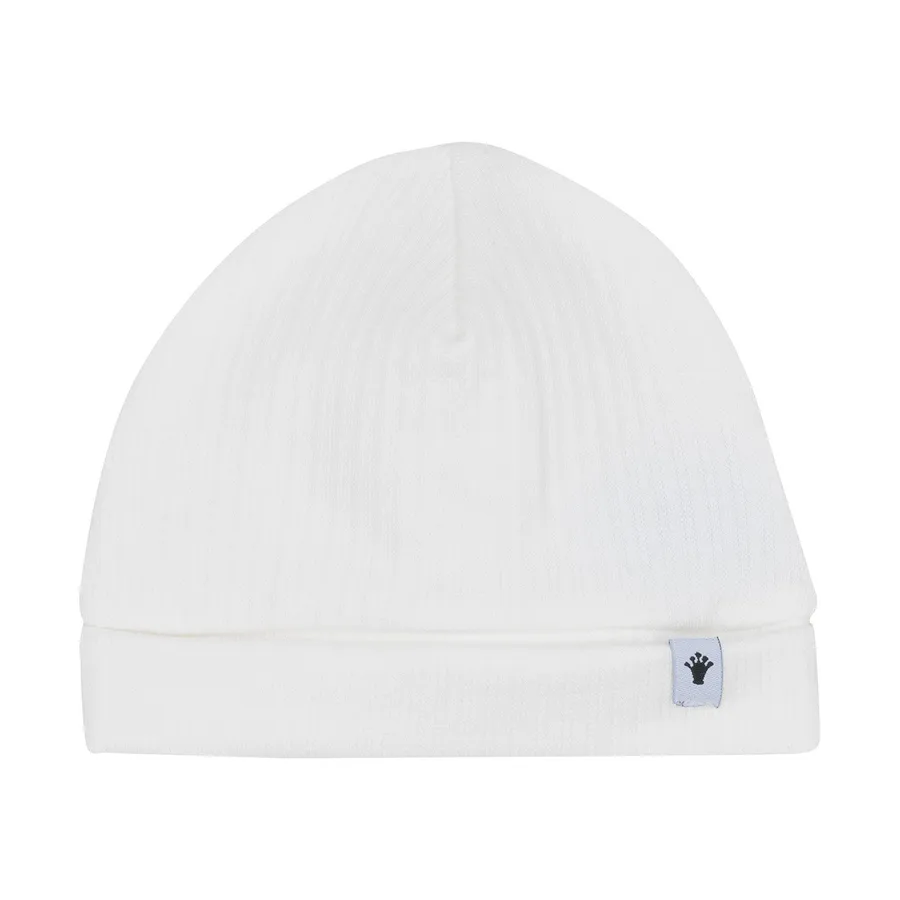 Klein Baby Mutsje Rib - Natural White