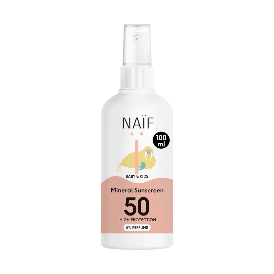 Naïf Zonnebrandspray Voor Baby & Kind - SPF 50 - 100 ml