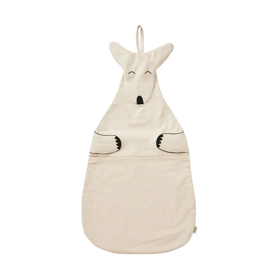 Ferm Living Opbergzak Kangoeroe - Undyed 