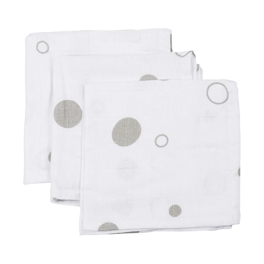 Basicline Bubble Monddoek 3 Stuks