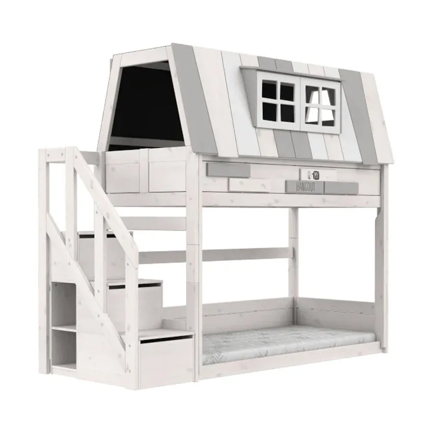 LIFETIME Kidsrooms Stapelbed Met Trapkast - Premium Rolbodem