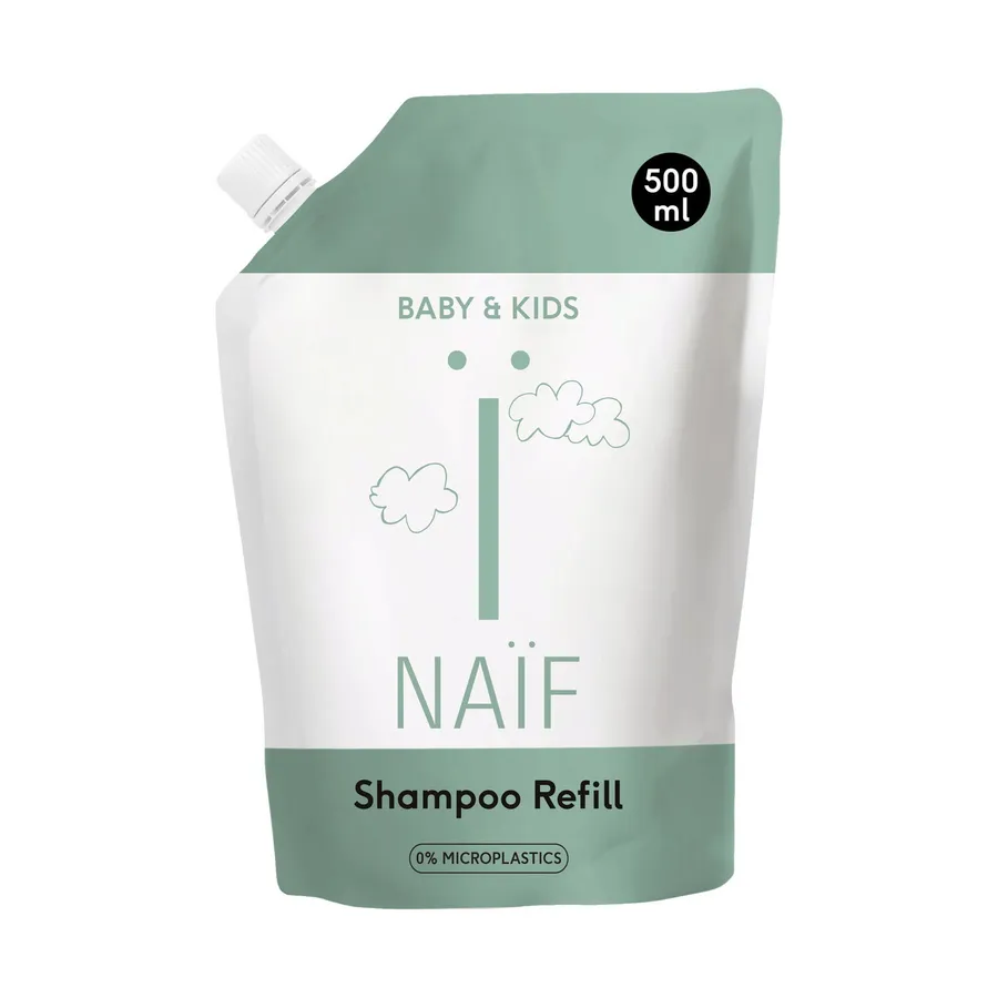 Naïf Navulverpakking Voedende Shampoo Voor Baby & Kids 500 ml