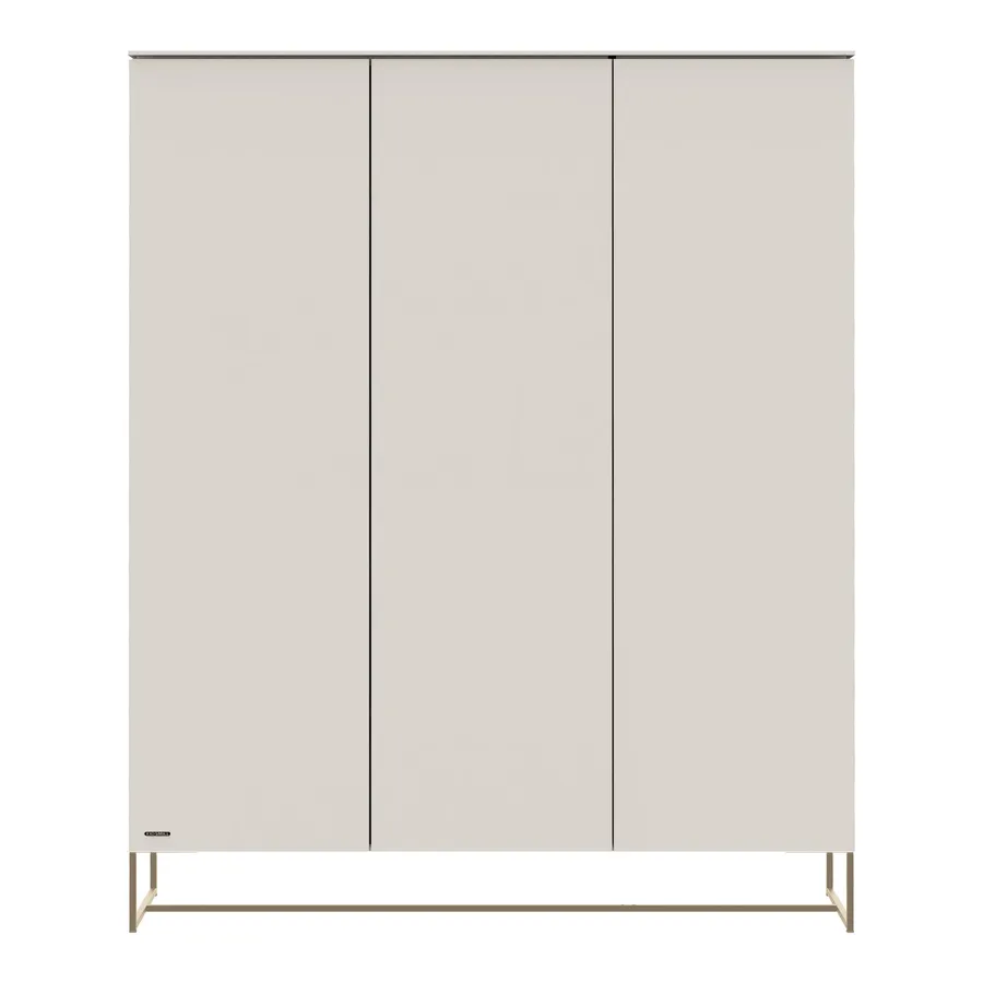 Kidsmill Intense II Kast 3-Deurs - Oatmeal / Patinated Brass
